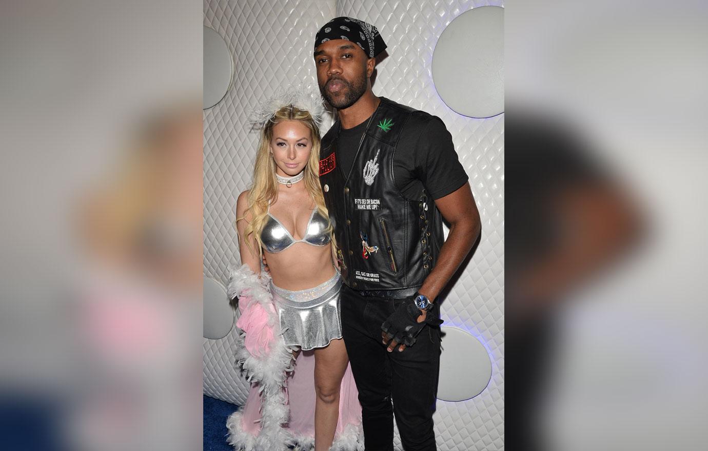 DeMario Jackson Picks Up Corinne Olympios Halloween Party Bikini