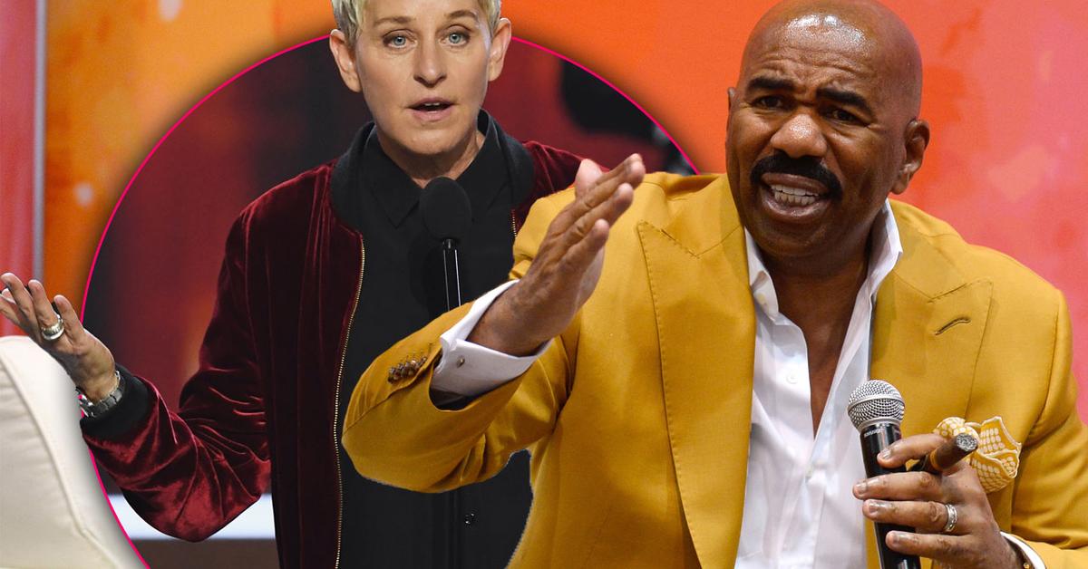 Steve Harvey Fighting Ellen DeGeneres For Talk Show Celebrity Guests