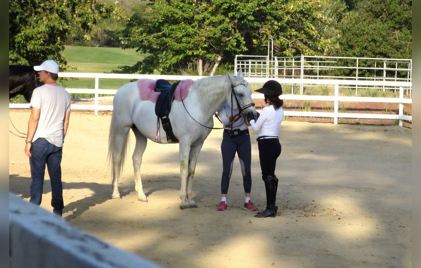 Lisa Vanderpump Goes Horseback Riding