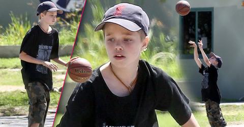 Shiloh Jolie Pitt Boy Basketball