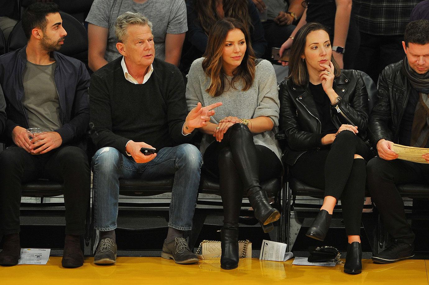 David Foster Katharine McPhee Lakers Game