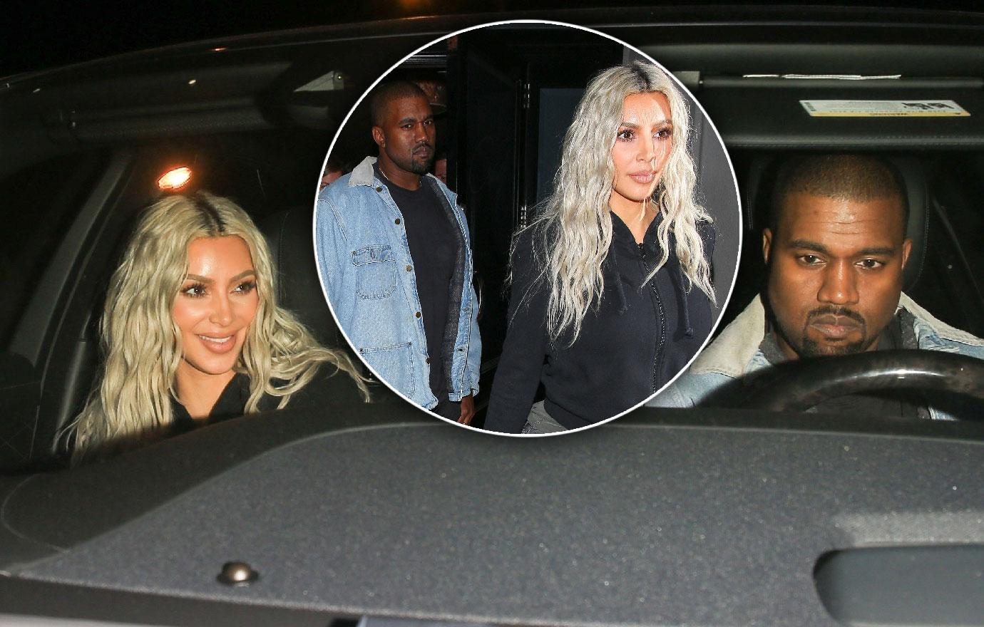 Kim Kardashian Kanye West Date Night Surrogate Baby