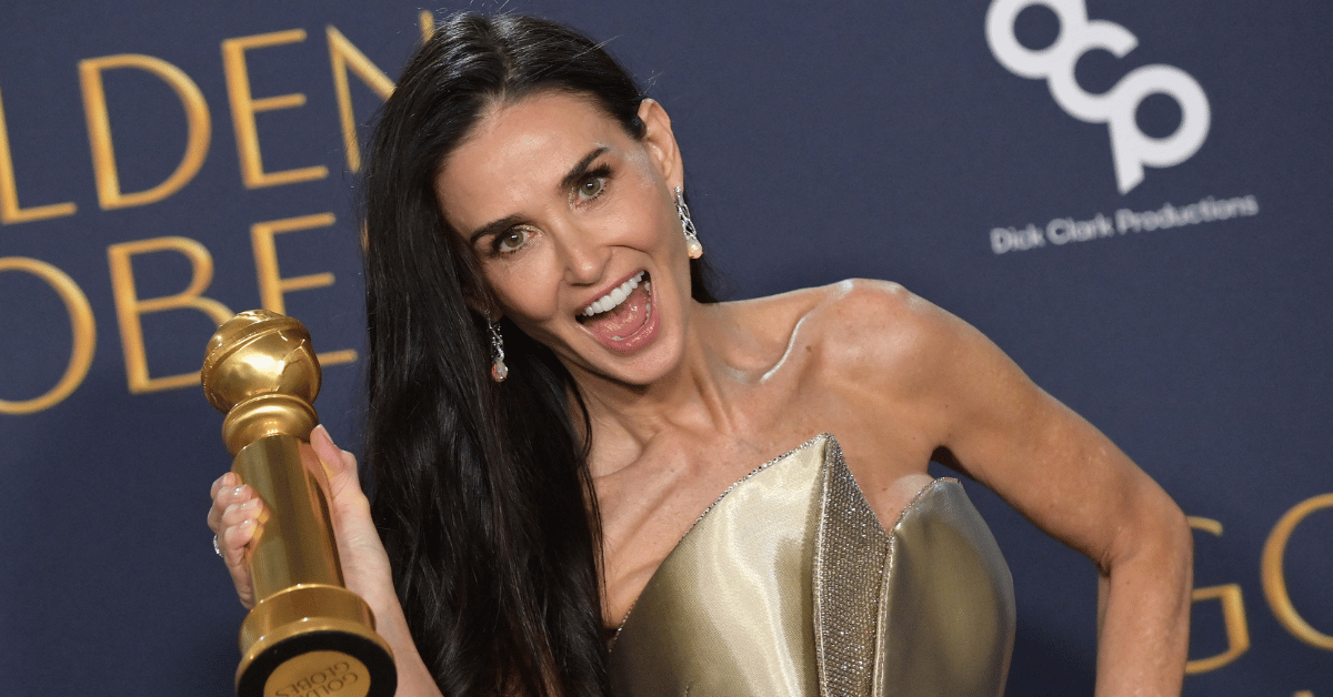 demi moore wins first major acting awar