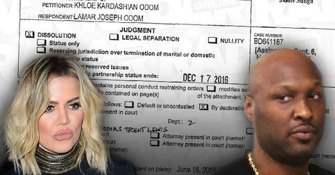 //khloe kardashian lamar odom divorce documents pp