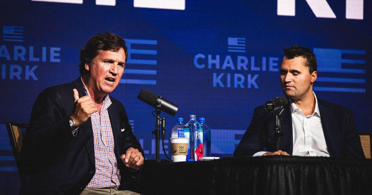 Tucker Carlson and Charlie Kirk