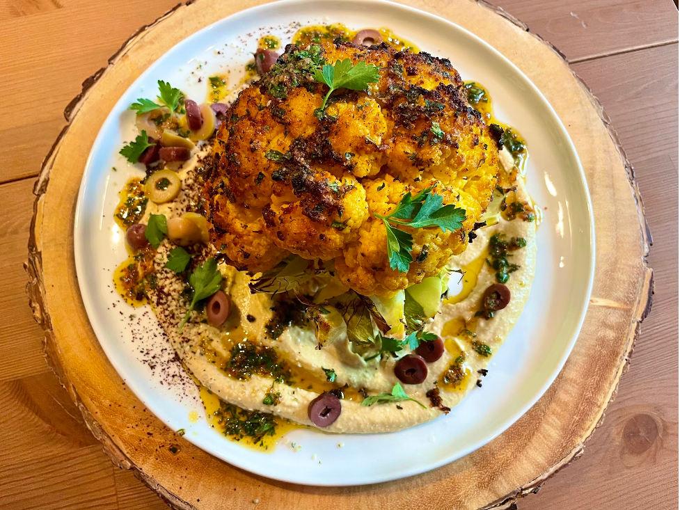 Dr. Igor’s Middle Eastern Whole Roasted Hemp Heart Cauliflower Recipe