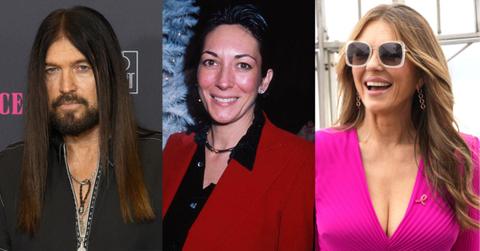 Billy Ray Cyrus has been left worried Liz Hurley's past and her Ghislaine Maxwell party photo could damage their romance.