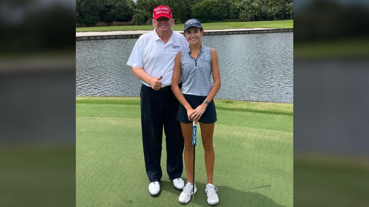 Photo of Donald and Kai Trump