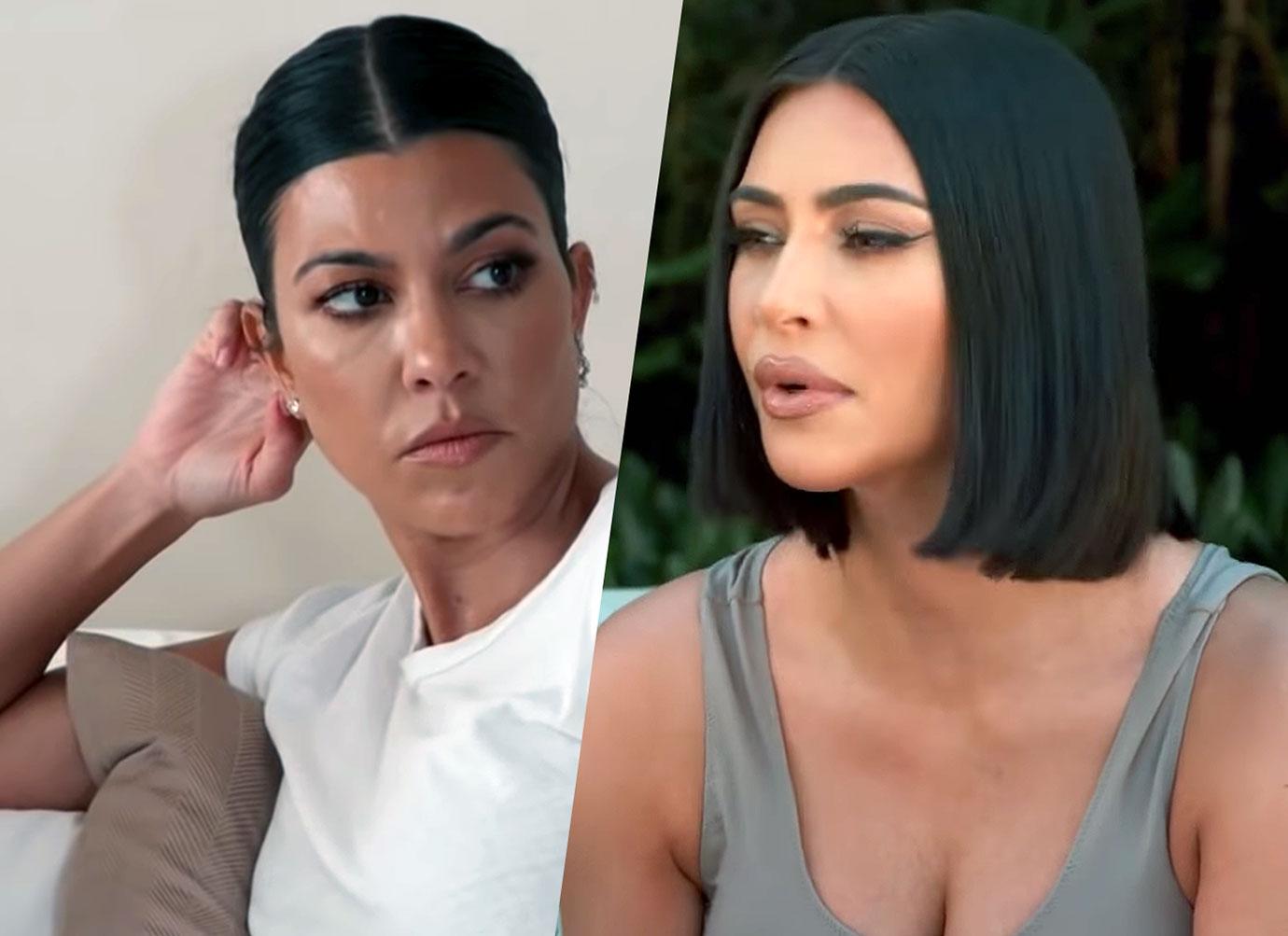 KIM AND KOURTNEY ANNOYED WITH EACH OTHER