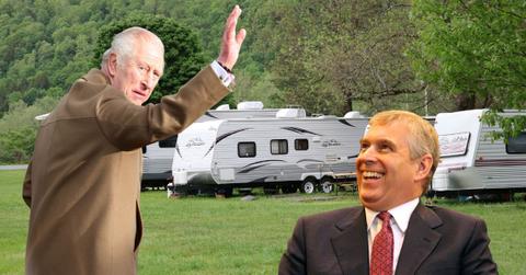 Photo of King Charles, Andrew Windsor and a few caravan