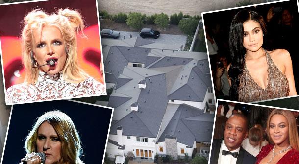 //beyonce jay z kylie jenner britney spears celebrity homes pp