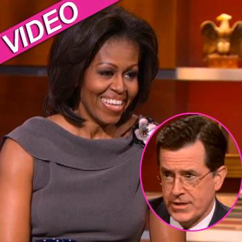 //michelle obama colbert