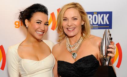 //naya_rivera_and_kim_cattrall_at_glaad_media_awards_ _