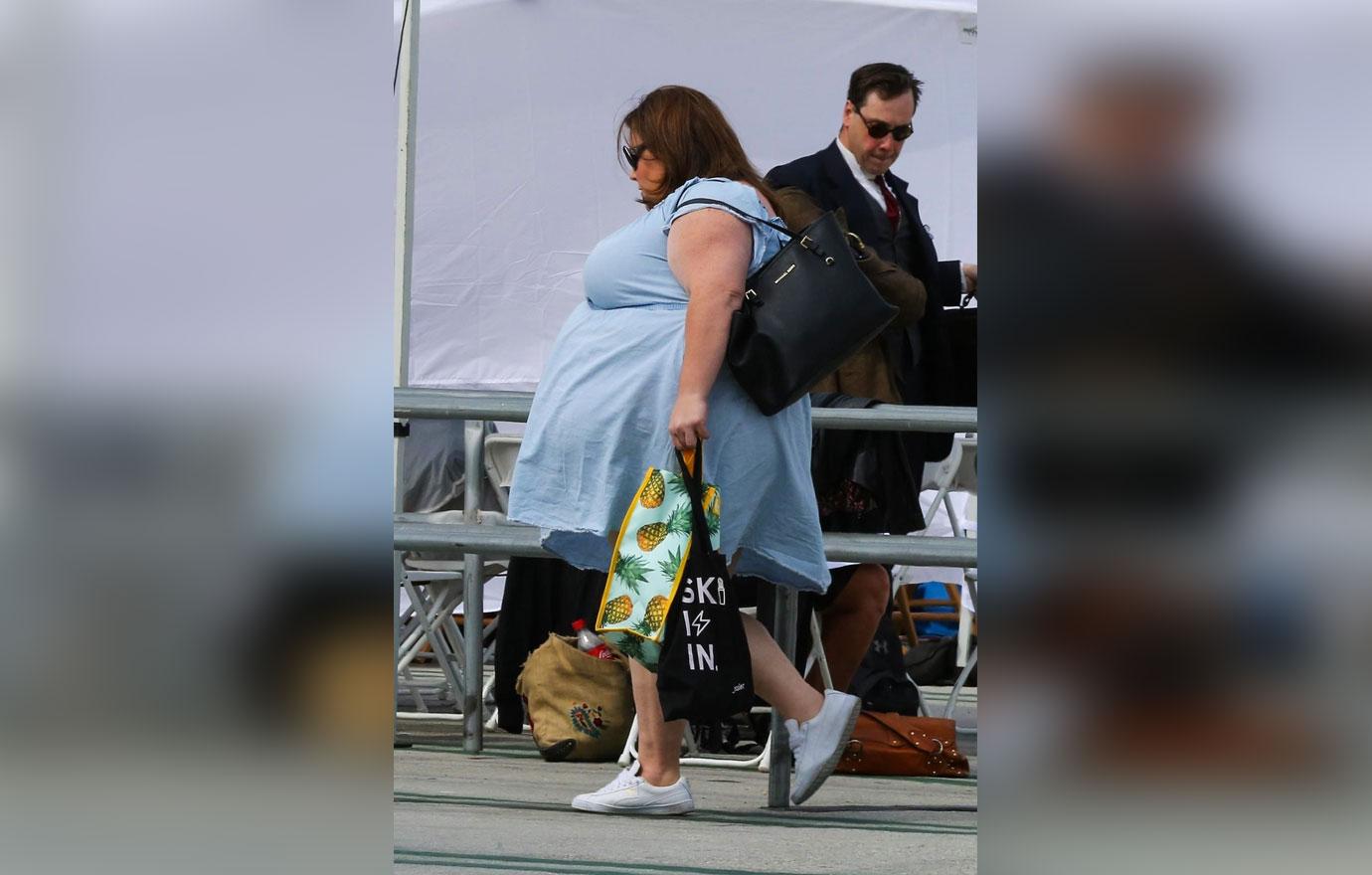 Chrissy Metz short dress underwear