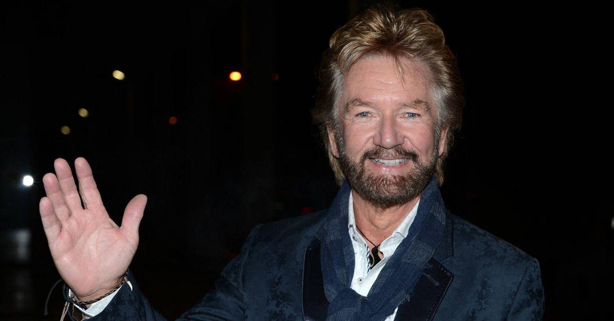 TV Personality Noel Edmonds Waving