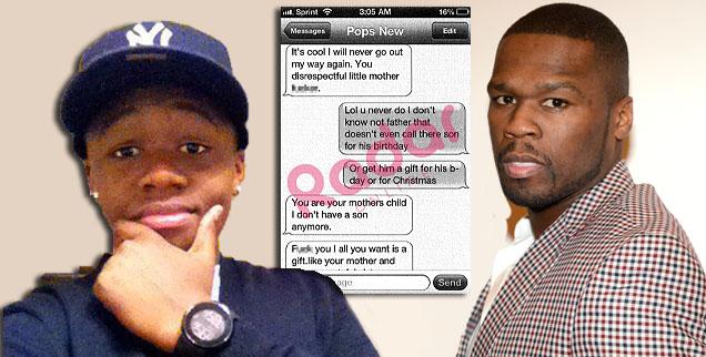 50 Cent Phone Tirade Revealed: Rapper Calls 16-Year-Old Son 'F*cking Crazy, Stupid, Little A**hole'