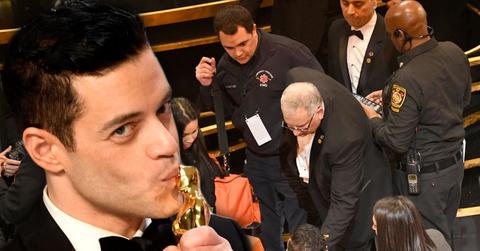 rami malek treated by paramedics after best actor win