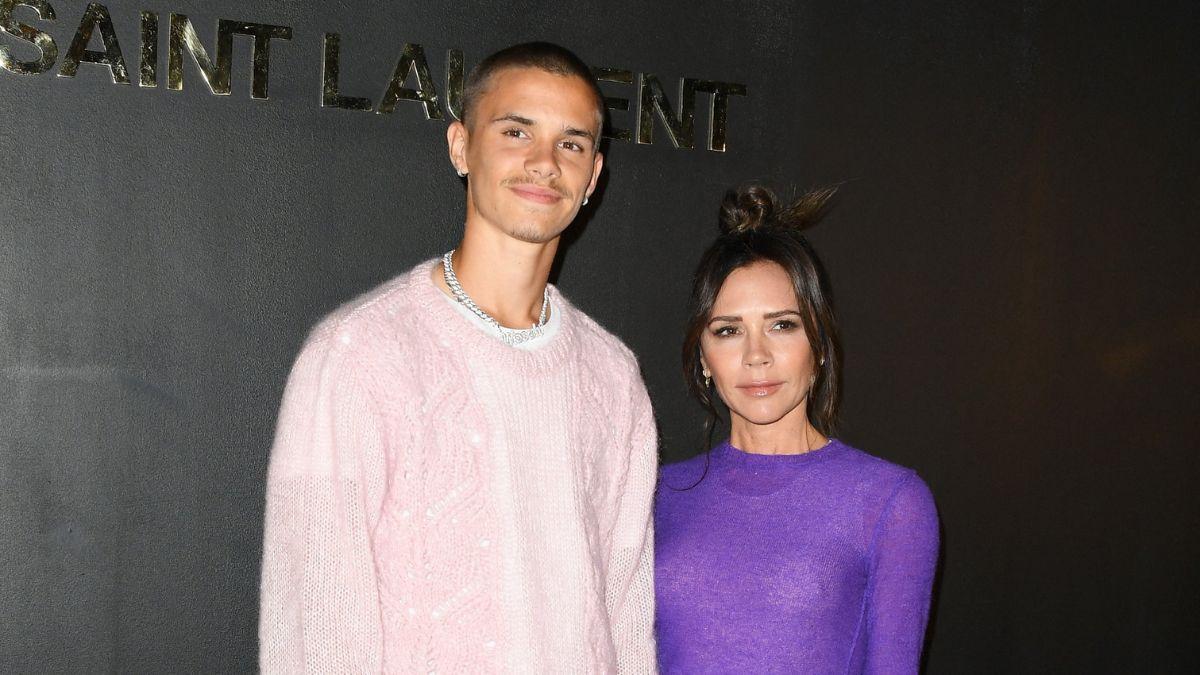 Photo of Romeo and Victoria Beckham