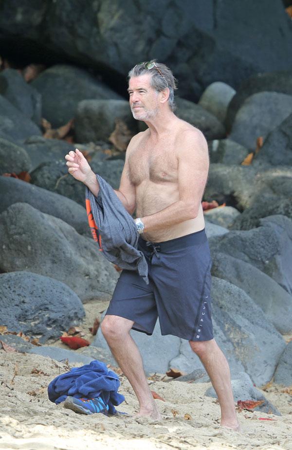 pierce brosnan keely shaye smith shirtless hawaii