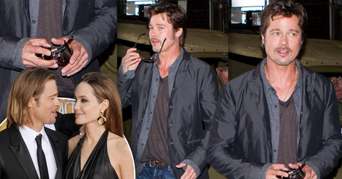 //brad pitt promotes fury shows ring