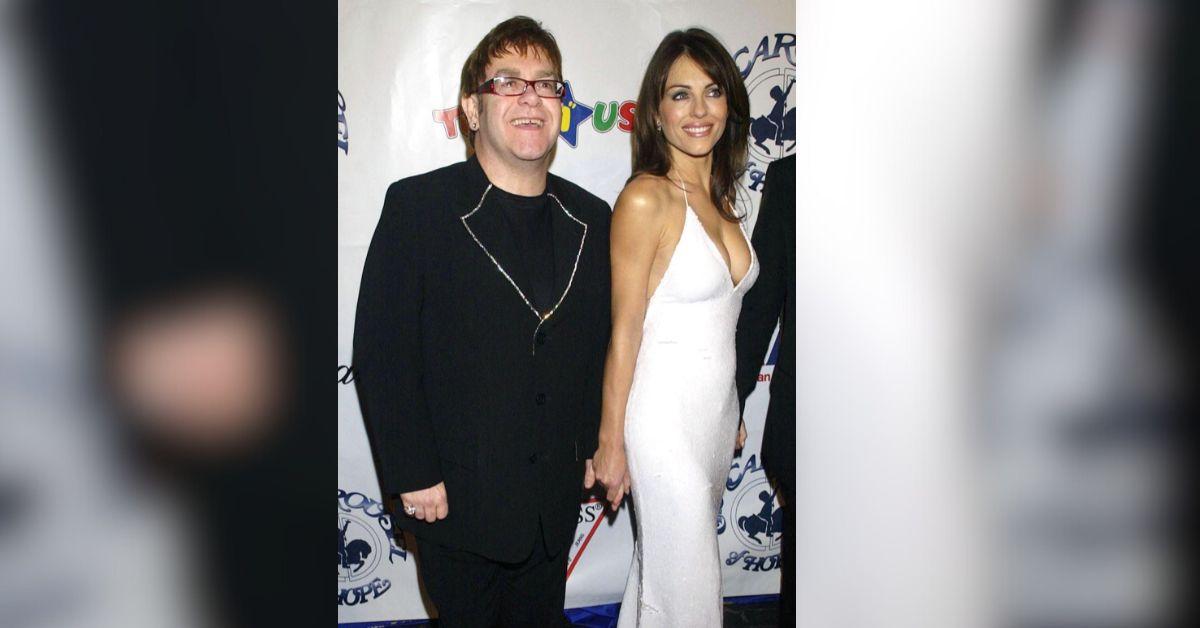 Photo of Elton John and Elizabeth Hurley