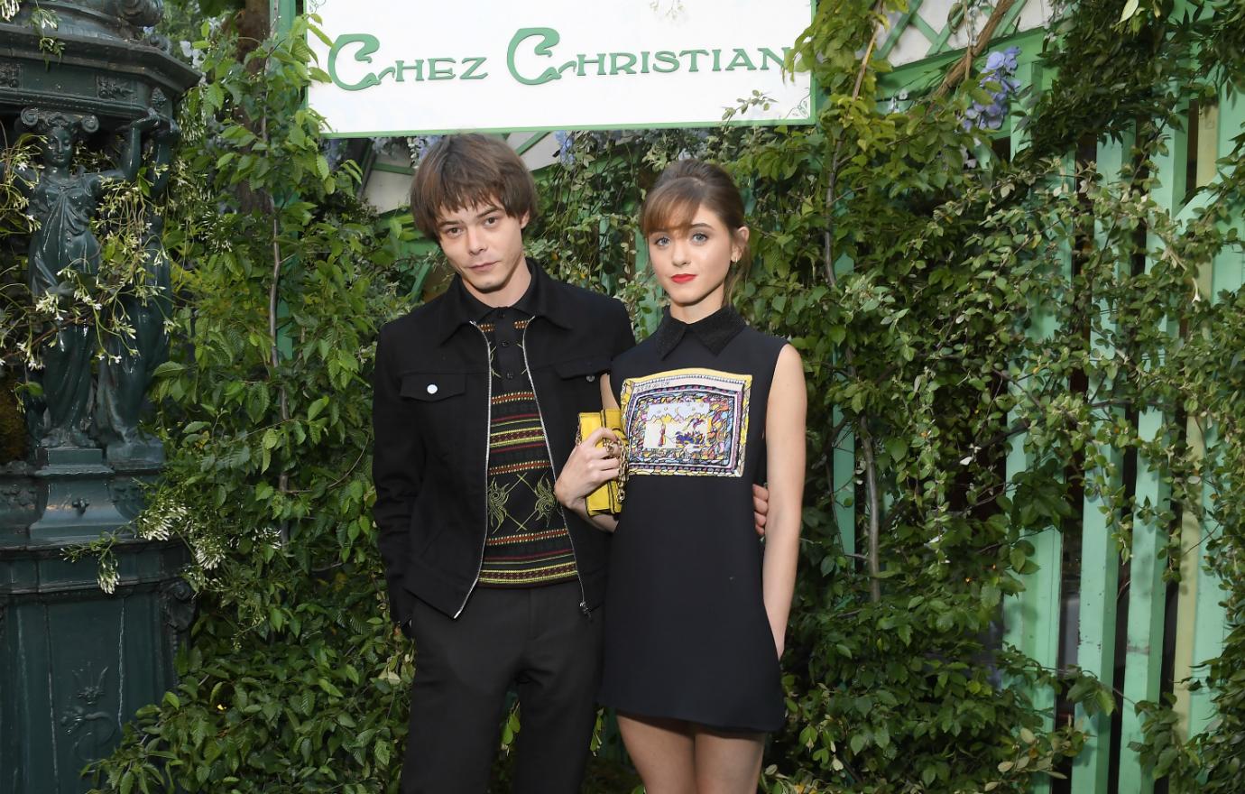 Charlie Heaton and Natalia Dyer attend the Welcome Dinner of the Christian Dior Couture S/S 2019 Cruise Collection on May 24, 2018 in Paris, France.