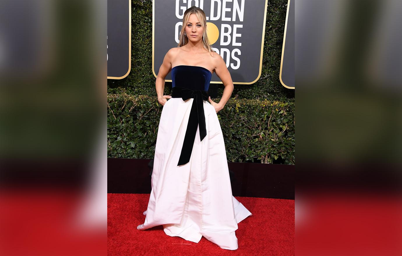 Kaley Cuoco On The Red Carpet In Gown