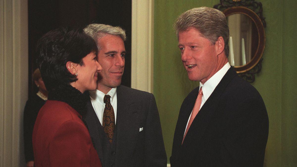 Photo of Bill Clinton, Ghislaine Maxwell and Jeffrey Epstein