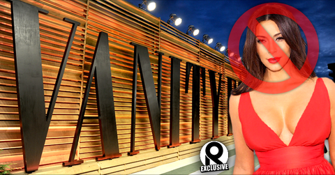 //kim kardashian vogue vanity fair oscar  party  wide