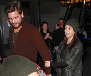 //kourtney kardashian no make up lax scott disick tall