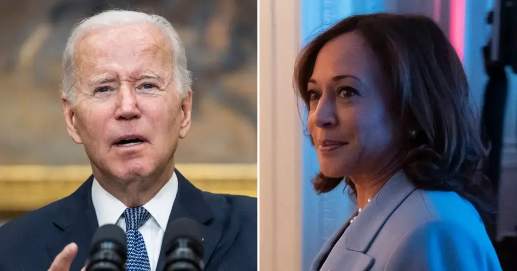 Composite photo of President Joe Biden and VP Kamala Harris