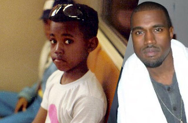 kanye west breakdown childhood photos