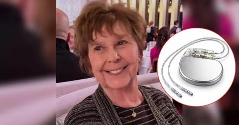 Composite photo of Nancy Guthrie and pacemaker