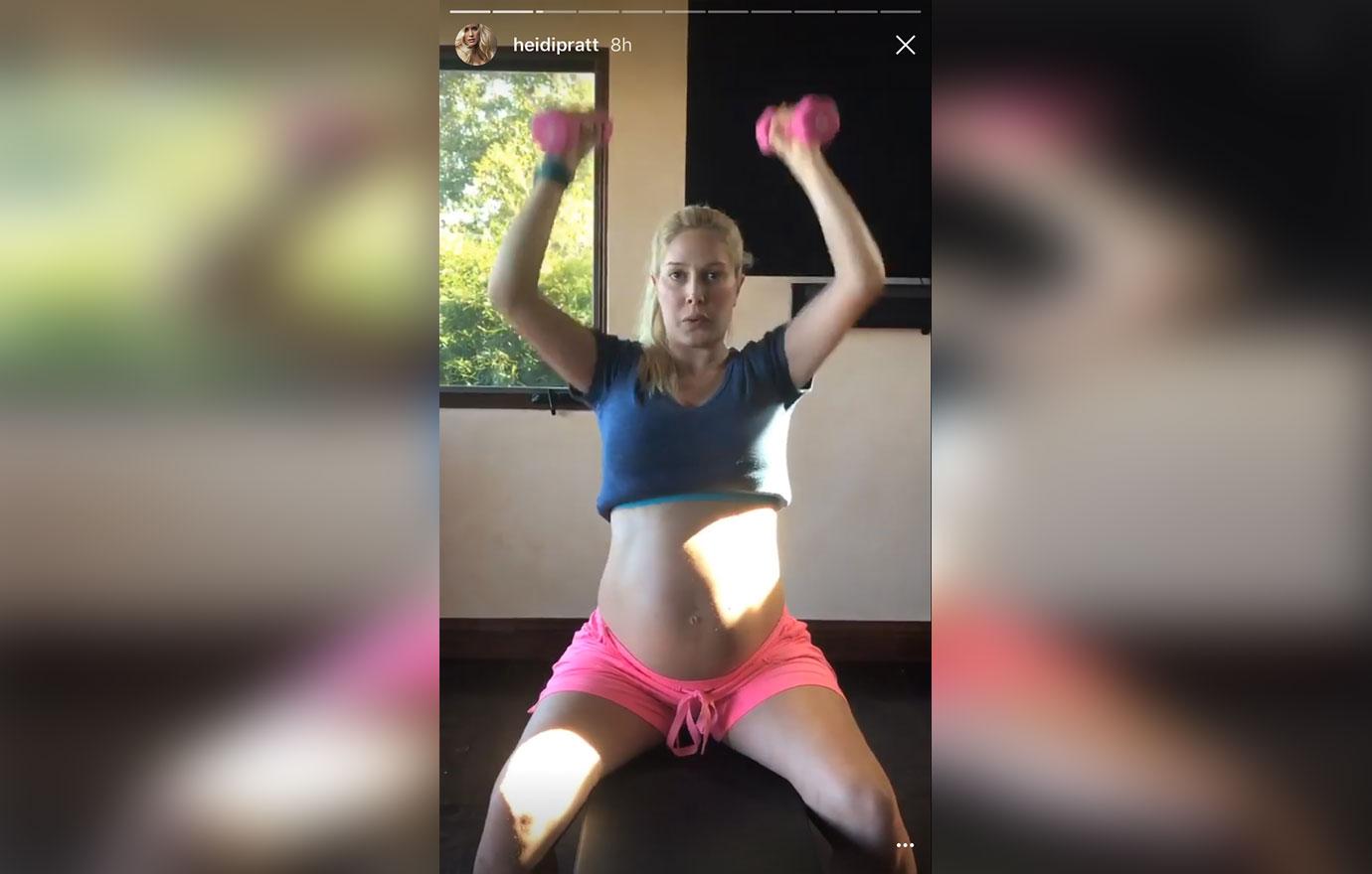 Heidi Montag Baby Bump Workout