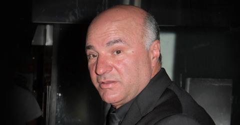 Shocked Kevin O'Leary Wearing Black Shirt, Suit And Tie