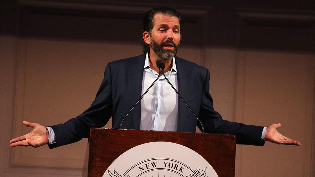 Hunter says Don Jr. has yet to reply to his throwdown. 