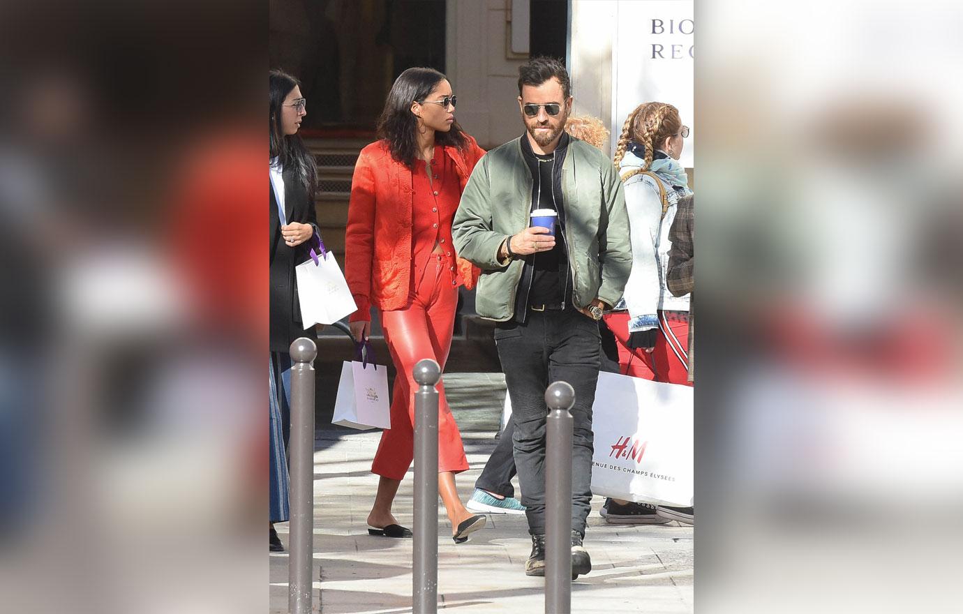 Justin Theroux Date Laura Harrier Paris