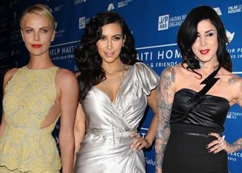 //charliz theron kim kardashian kat von d best worst