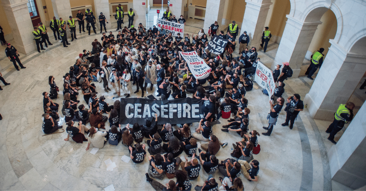 pro palestine protest takes over us capitol