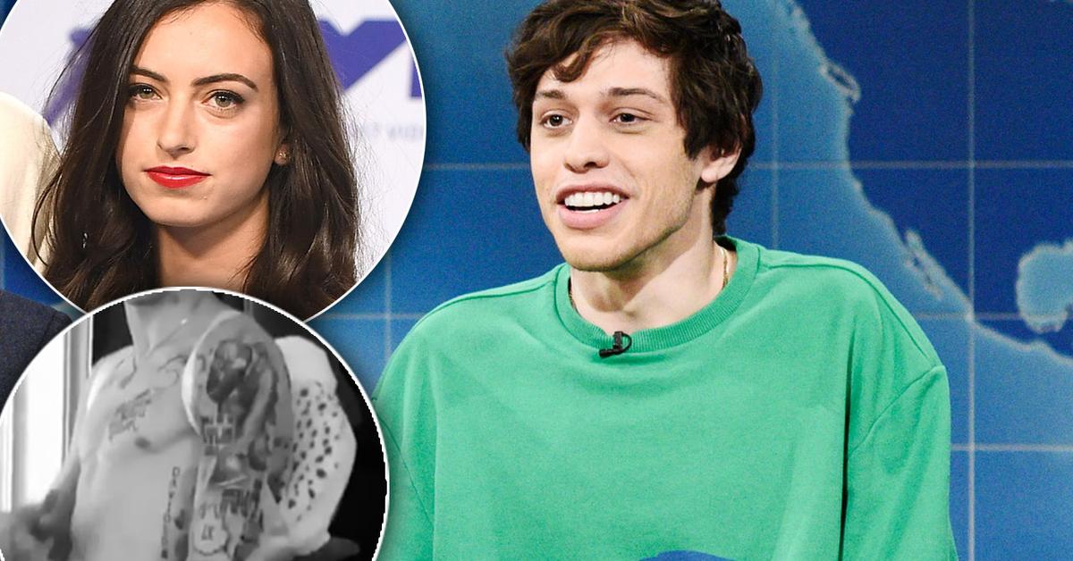 Pete Davidson Covers Up Cazzie David Tattoo After Ariana Engagement(02)