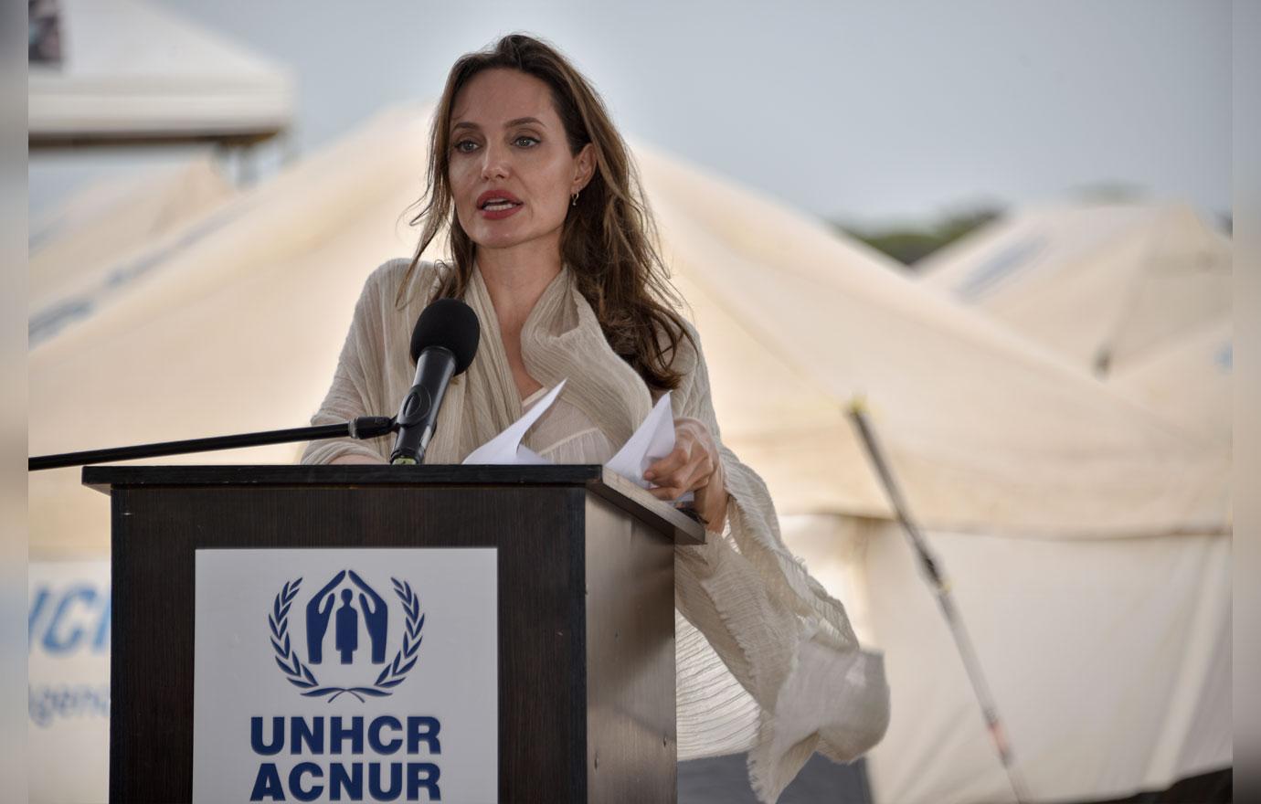 Angelina Jolie Visits Refugee Camp