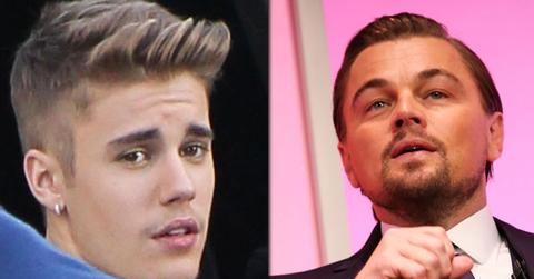 //leonardo dicaprio justin bieber