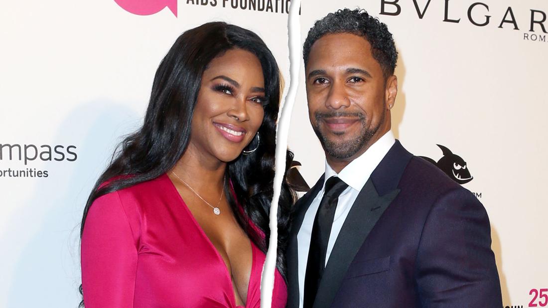 Kenya Moore and Marc Daly attend Elton John AIDS Foundation Academy Awards.