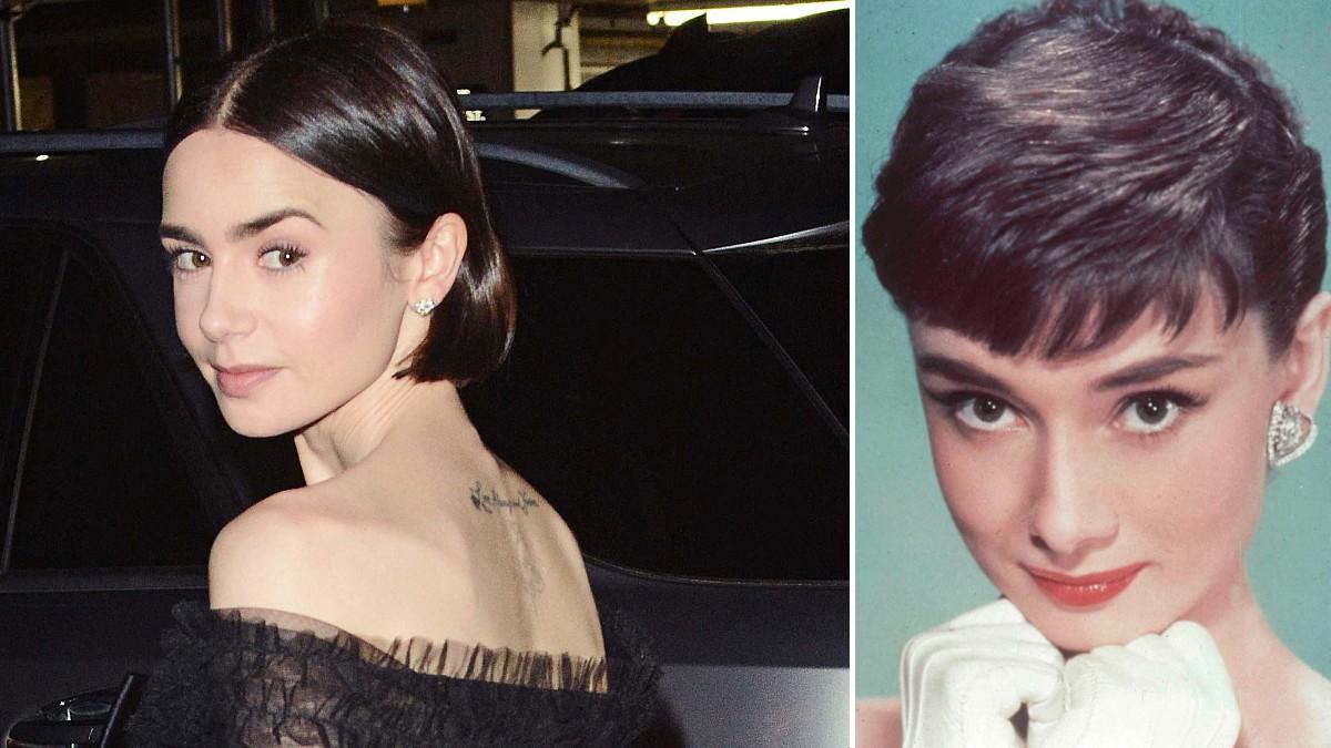 Photo of Lily Collins, Audrey Hepburn