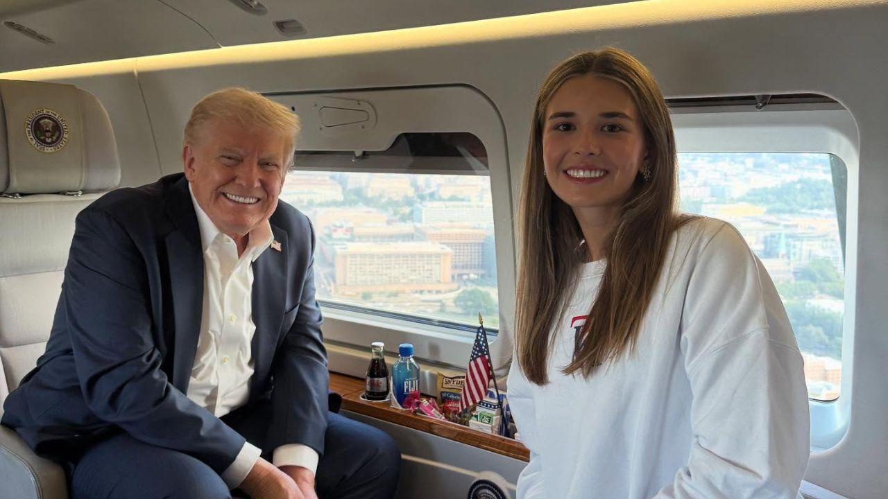 Photo of Donald and Kai Trump
