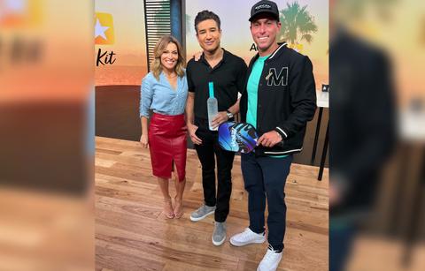 kit hoover mario lopez matt manasse at access hollywood studio on april