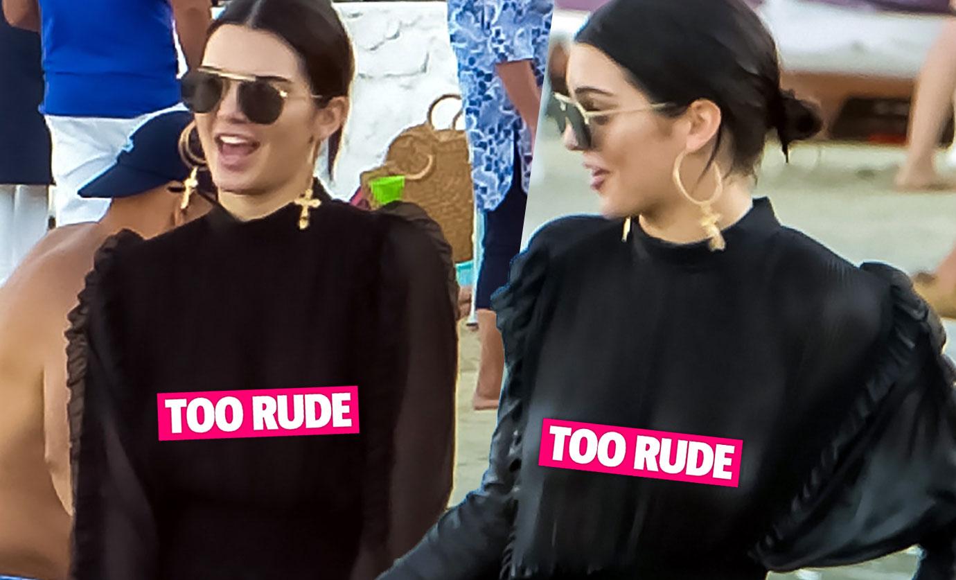 Kendall Jenner Shows Off Nipples In Wet Dress At Greek Beach Party