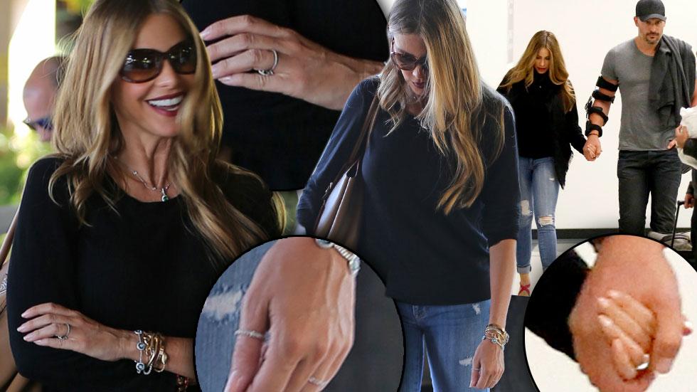 //sofia vergara joe manganiello engagement ring pics