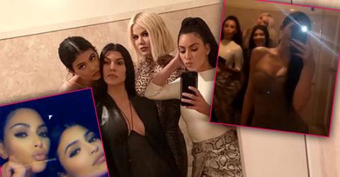 Kourtney Khloe Kim Kardashian Kylie Jenner Sexy Dresses Party