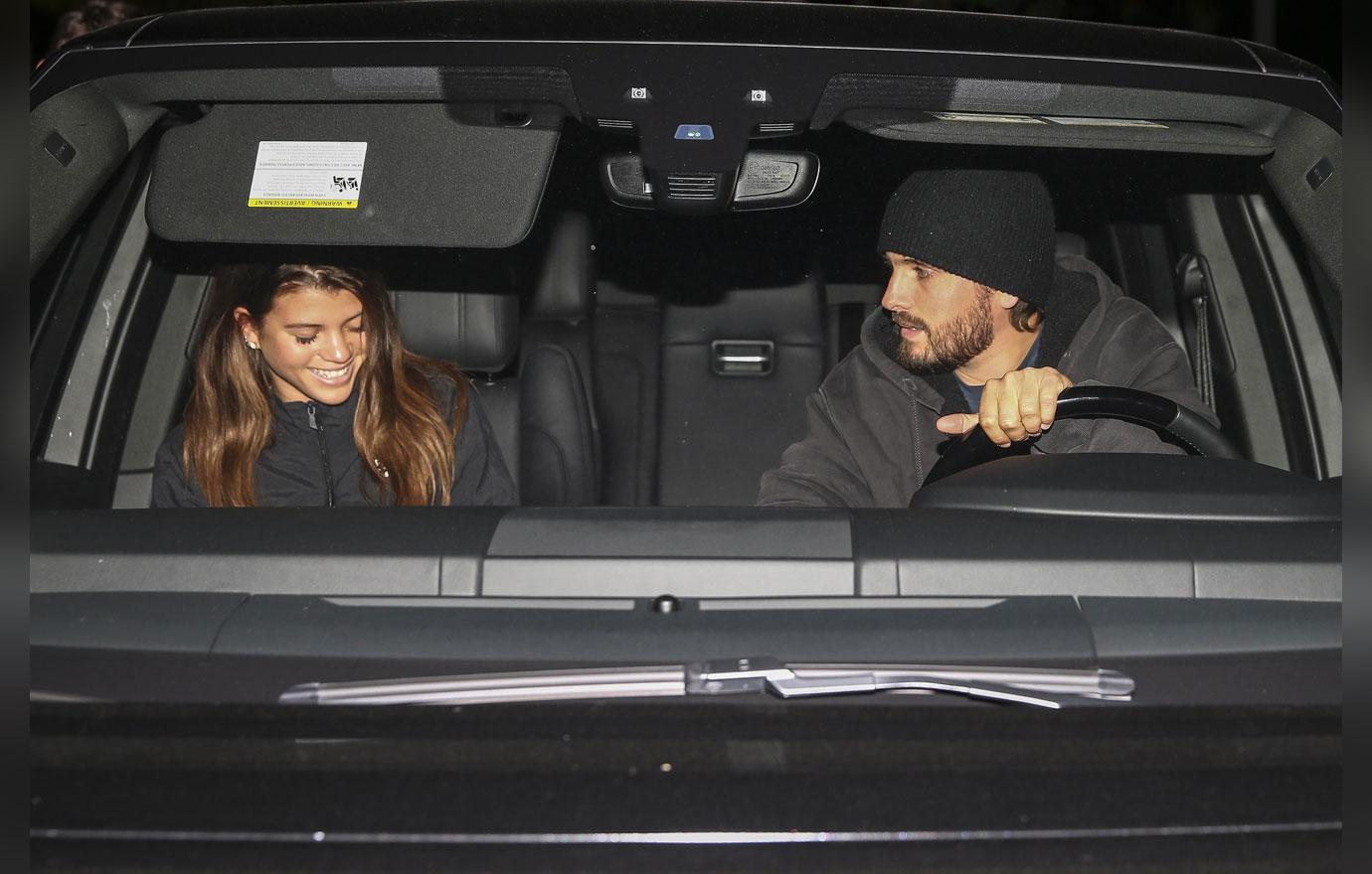 Sofia Richie Smiles With Scott Disick